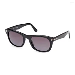 Sunglasses Retro Trendy Rectangle Style For Men And Women Solid Transparent Color Block Acetate Frame Customizable Lenses