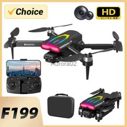 Drones KBDFA F199 Drone Aerial Photography With 1080P Wide Angle HD Dual Camera Brushless WIFI FPV Professional RC Foldable Quadcopter YQ240217