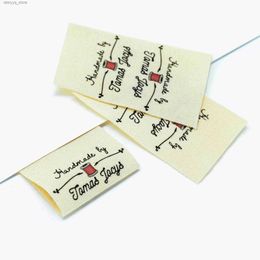 Labels Tags Custom Sewing labels / labels Custom Clothing Tags Cotton Ribbon label Handmade label (FR093) Q240217