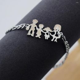 Link Bracelets SanLan 1pcs Mother Daughter Bracelet Family Love