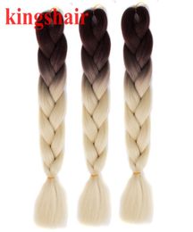 24quot 100gpack Ombre Brown Pink Purple Blonde Kanekalon Jumbo Braids Hair Extensions Synthetic Crochet Braiding Box Braids Hai1144995