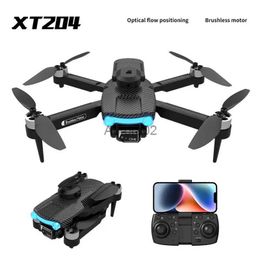 Drones XT204 Obstacle Avoidance Aerial Photography Brushless Mini RC Drone 4K Profesional HD Camera Optical Flow Foldable Quadcopter YQ240217