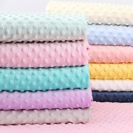 160x50cm Solid Colour 3D Embossing Velvet Soft Kids Fabric For Kids Blankets Plush Dolls Pillows Handmade DIY Cloth TJ7286 240118