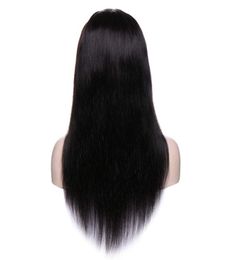 2020 Newest 100 Brazilian Human Hair Full Lace Wigs Glueless Long Straight Lace Wig with Baby Hair Pre Plucked for Black Women2908464