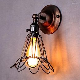 Wall Lamps Lamp Retro Long Sconces Lustre Led For Reading Cute Dorm Room Decor Blue Light