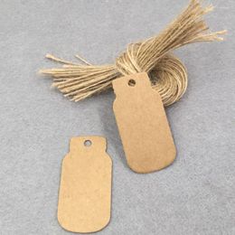 Party Decoration 200pcs 5x2.6cm Bottle Shape Tags Rope For DIY Wedding Favour Gift Tag /Price Label /Party Favour Packing