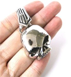 2pcslot Newest 5 Colors Polish Motorcycles Skull Pendant 316L Stainless Steel Jewelry Cool Man Motor Biker Pendant3282671