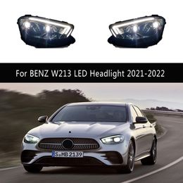 Head Lamp For E200 E260 E300 For BENZ W213 LED Headlight Assembly 21-22 Daytime Running Light Turn Signal High Beam Angel Eye Projector