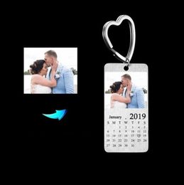 custom picture key rings luxury designer birthday commemoration day calendar customize po key ring special gift for family frie8832757