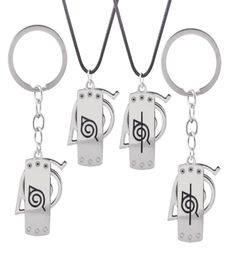 Shippuden Uzumaki Hatake Kakashi Konohagakurenosato Headband Totem Symbol Logo Alloy Keychain Keyring Key Chain Pendant Necklace7095957