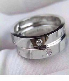 Have stamps AU750 18K GOLD letter designer diamond rings for lady mens and womens party wedding engagement luxury Jewellery for coup3937209