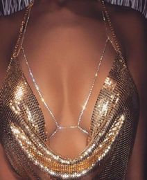 Sexy Crystal body chain women Fashion body chain bra Harness Sparkle Beach Bikini Chain Body Jewellery 367832 ps04974515526