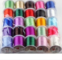 25 Roll Elastic Stretch Cord Thread Spool For Bracelets Necklace Jewelry Making 12m3185739