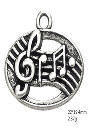 2021 Treble Clef Charms Antique Silver Plated Eighth Sixteenth Music Musical Note DIY alloy Pendant Other Customised jewelry7955900