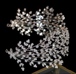 New design tiara luxury elegant women039s wedding hair accessories headdress and crown of zirconia women039s accessories Y203669753