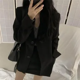 Women's Suits Lady Suit Jacket Classic Polyester Women Blazer Spring Autumn Streetwear Costumes Daily Wear