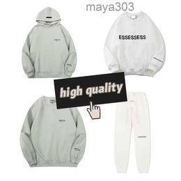 High Quality Man Mens Hoodies Sweatshirts Designer Essent Hoodie Clothing Lovers Street Tracksuit Suit Blacks to xl 3 I3kW2EE W2EE