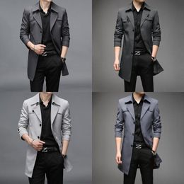 Womens T-Shirt Long-Term Spring And Autumn Trench Coat For Men Young Leisure Medium Long 13 Colors Delivery Drop Otw6W