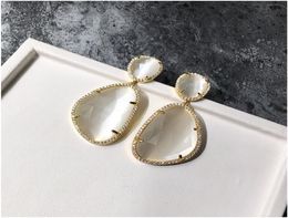 Womens Earrings Luxury Designer Jewelry Women Earrings Stylish Alloy Creative Water Droplets with Diamond Flower Earrings 4302934