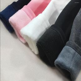 Trousers 2024 Girls' Pants Children's Winter Thickened Warm Elastic Pink Navy Blue Underpants Boys'