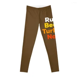 Active Pants Turkey Trot Tshirt - Funny Thanksgiving Race Shirt Leggings For Fitness Flared Womens