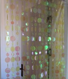 Party Decoration DIY Wedding Stage Pendants Transparent Yellow Plastic Sequin Door Curtains Festive Materials