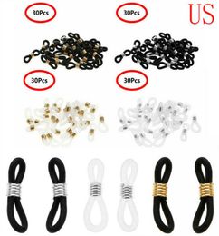 Eyeglass chain ends adjustable silicone ends retainer connector holder 100pc8508373