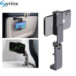 Airplane Phone Holder Portable Travel Stand Desk Flight Foldable Adjustable Rotatable Selfie Holding Train Seat Stand Support 240126