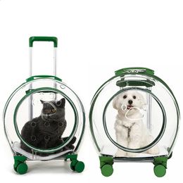 Zaino traspirante da esterno per viaggi di animali domestici Borsa per cani portatile Trolley per animali domestici Carrello per il trasporto 240131