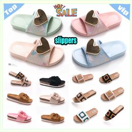 Designer Casual Platform anti-collision headband Slides Slippers Men Woman wear resistant anti Leather soft soles sandals Flat Slipper Size 36-40