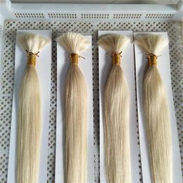 LUMMY Human Hair Bulk Lightest Blonde 60 Hair Bulk 1428inch 100gbundle Brazilian Human Hair Bundle4100149