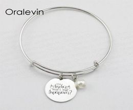 I039M A TEACHER WHAT039S YOUR SUPERPOWER Inspirational Hand Stamped Engraved Custom Pendant Expandable Bracelet Diy Jewellery 8835424