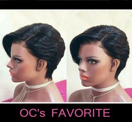 OC903 Europe and America Wig black Long straight hair Front lace hood Real Can be dyed Chinese support whole2782846