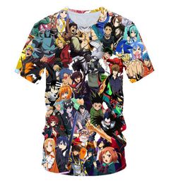 ONE PIECE T-shirt 3D Men T-shirt Anime Tshirt Harajuku Comics Tops BLEACH Printing Tee Fashion Stranger Things2334900