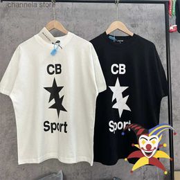 Men's T-Shirts Cole Buxton Tee Men Women Cole Buxton Patch CB Sport T-shirt High Quality Tops T240218