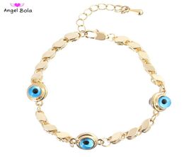 Modisches Herren- und Damen-Schmuckarmband aus 18 Karat Gold mit bösem Blick, islamisches muslimisches tägliches Treffen, Veranstaltungen, Schmuck, Accessoires, Geschenke, Unfad9654286