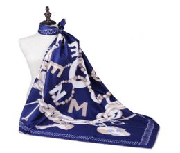 New Fine Fashion Chain Letter Print Scarf Scarf Women 130cm Large Square Towel female shawl 130cm large square scarf 2pieceslot7770387