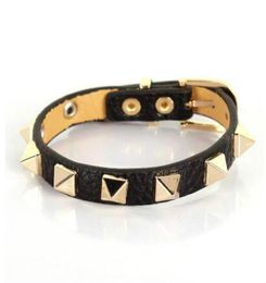 new LOVELY Fashion star style women039s PUNK bracelet and candy multicolour Women strap rivet bracelet for Gift 5H6K3707491