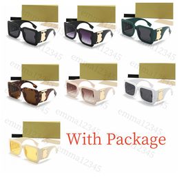 Luxury designer sunglasses men women sunglasses classic brand big frame sunglasses Fashion UV400 Goggle With Box Retro eyewear