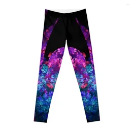 Active Pants Blue And Pink Coral Reef Fractal Art Leggings Harem Trousers Gym Womens