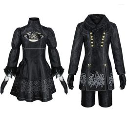 Men's Tracksuits TAFN YoRHa No. 2 Type B 9 S Games Suit Woman Men Role Play Costumes Dress Halloween Party Fancy