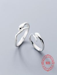 Trending Animal Ring Jewelry Adjustable 925 Sterling Silver Wholesale Handmade Women Bridal Jewellery Friend Serpent Rings7841898