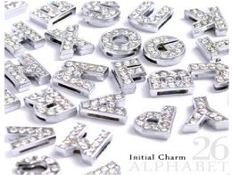 Instock Clearance 260PcsLot DIY Slide Letters With Rhinestone Charms For 10mm Pet Dog Collars 7615728