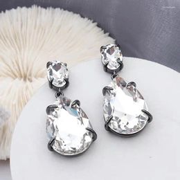 Stud Earrings Fashion Trend Personality Light Luxury Casual Black Irregular Earring Piercing Aretes De Mujer Pendientes