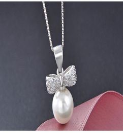 Thanksgiving gifts top quality S925 sterling silver pendants for necklaces pearl Jewellery silver CZ coker necklaces pearl jewels DD4378377