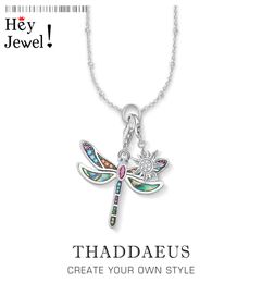 Charm Necklace Dragonfly Sun Winter Fashion Bohemia Jewellery Europe 925 Sterling Silver Bijoux Gift For Women Girl 2011241602440