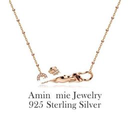 High end S925 sterling silver classic spotted leopard necklace with niche design, high-end feeling plated 18K gold fashionable leopard necklace