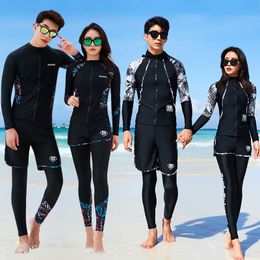 Women Mens 35 Piece Rash Guard with Boy Shorts Long Sleeve Zipper Swimsuit Bathing Suit Wetsuit Beachwear Tankini Tracksuit 240131