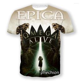 Men's T Shirts Phechion Fashion Men/Women EPICA 3D Printed Short Sleeve Casual T-Shirt Sport Hip Hop Summer Tops L117