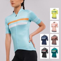 Racing Jackets Santic Cycling Short Sleeve Top Product Riding Jersey Summer Women's Road Equipment Comfortable